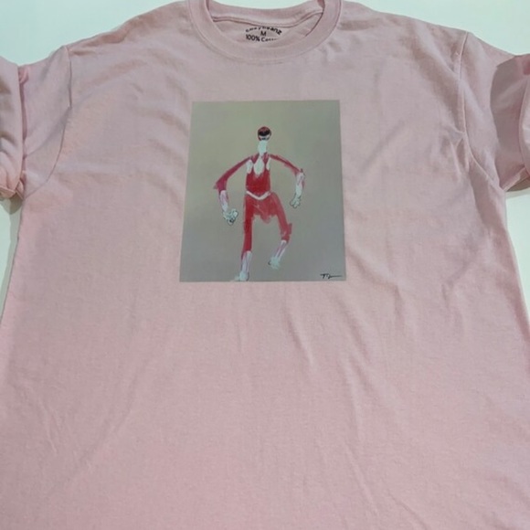 Art on Fabric Pink Power Ranger Tee - Picture 3 of 8